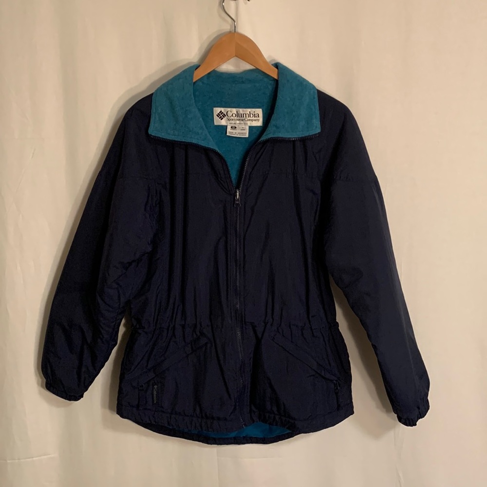 Columbia womens S fleece lined rain jacket